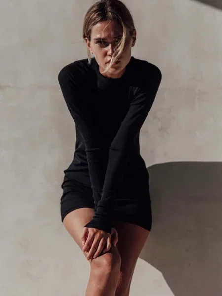 Сукня MUUV. Ready Or Not mini облягаюча чорний