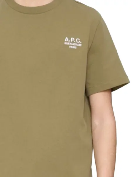 Tricou A.p.c. cu broderie verde