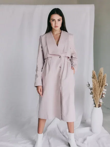 Тренч Feel And Fly розовый