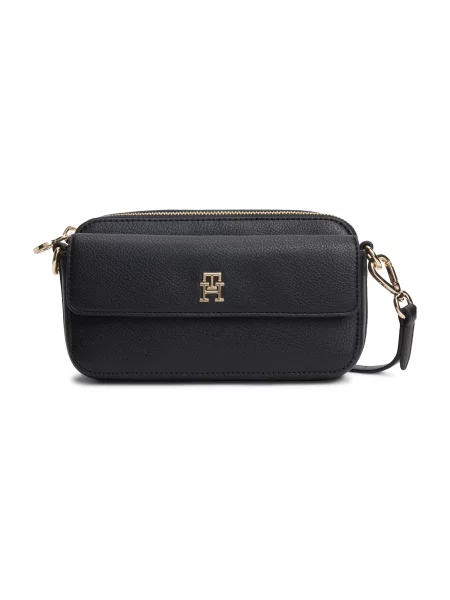 TOMMY HILFIGER Geantă de umăr negru