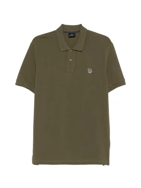 Polo Ps Paul Smith cu model zebră verde
