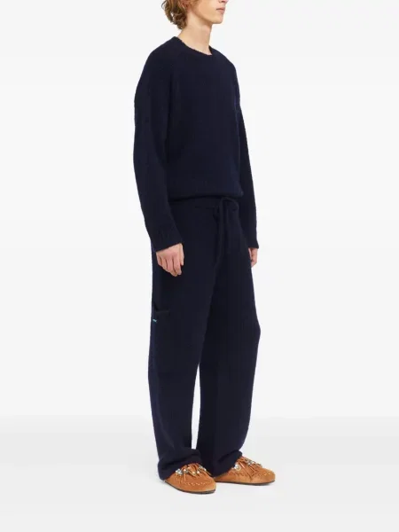 Pantaloni Alanui tricotate albastru