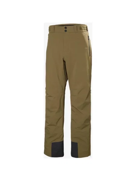 Długie spodnie Helly Hansen Alpha LIFALOFT brązowy khaki S czarny
