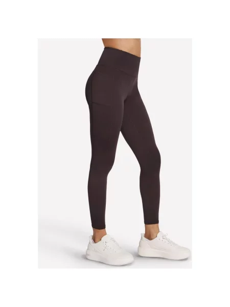 Długie legginsy Skechers GO Flex Harmony ciemny XS brązowy