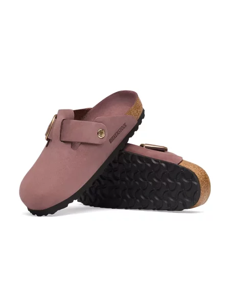Birkenstock шльопанці мюлі нубукові Boston Big Buckle Nubuck Leather