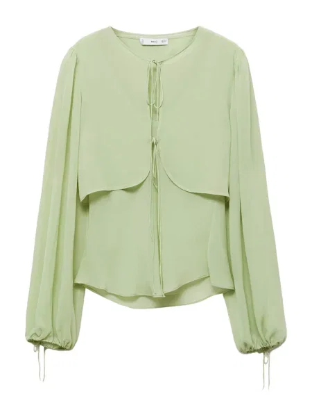 MANGO Bluză SPRINGY pastel verde