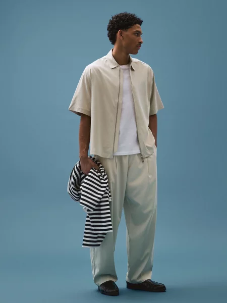 Bershka Pantaloni piatră gri