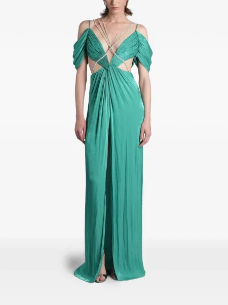 Rochie maxi Costarellos verde
