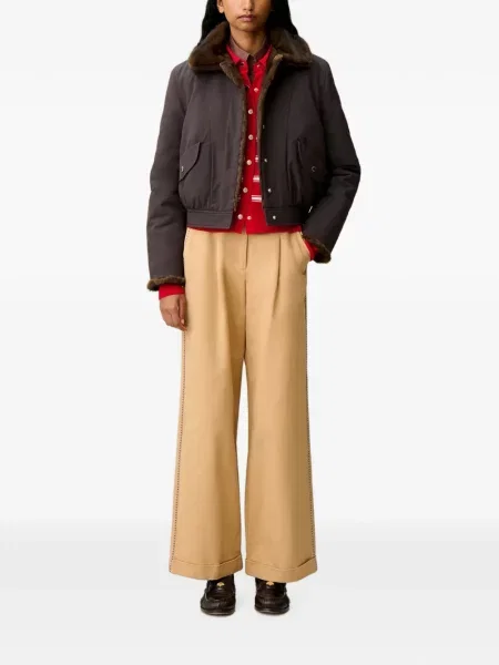 Scurt reversibil geacă parka Claudie Pierlot maro