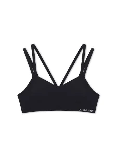 A-Game Sutien sport Aura negru alb