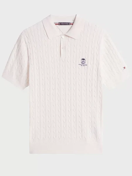 Поло Tommy Hilfiger біле