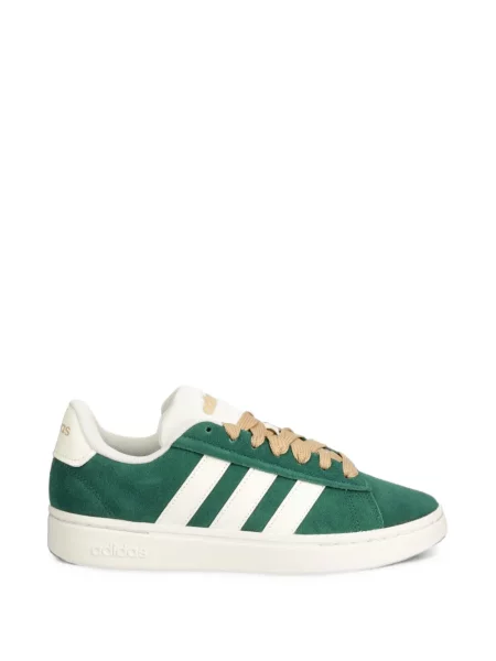 Pantaloni Adidas tricotate cu autograf alergare albastru
