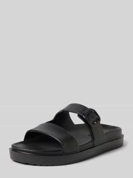 Klapki Tommy Hilfiger Light Double Strap black czarne