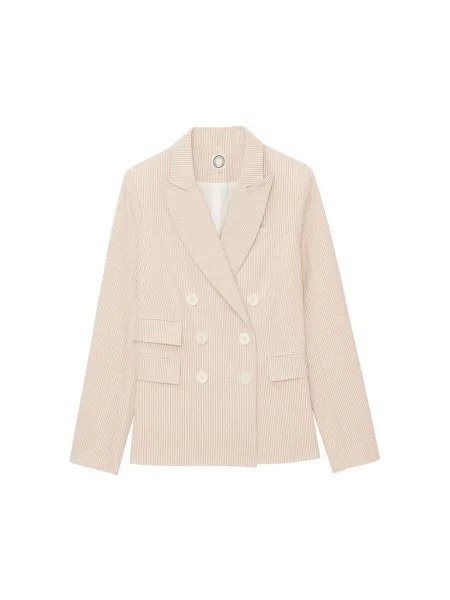 Marynarka Ines De La Fressange Paris w paski beżowa