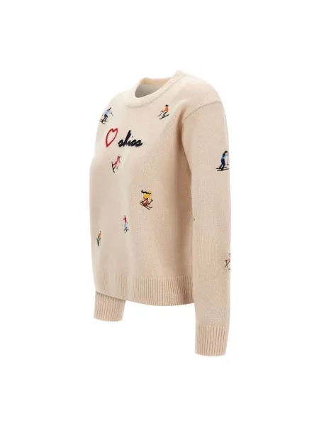 Sweter Mc2 Saint Barth wełniany beżowy