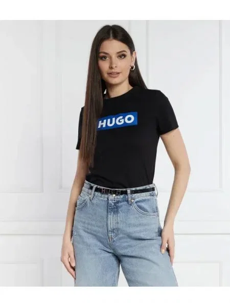 Hugo Blue Tricou Classic Tee_B negru