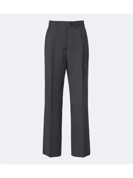 Pantaloni Prada de lână gri