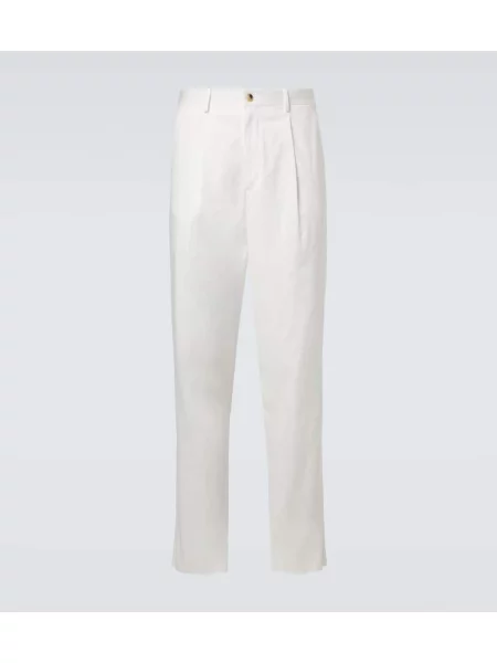 Hlače Giorgio Armani bela