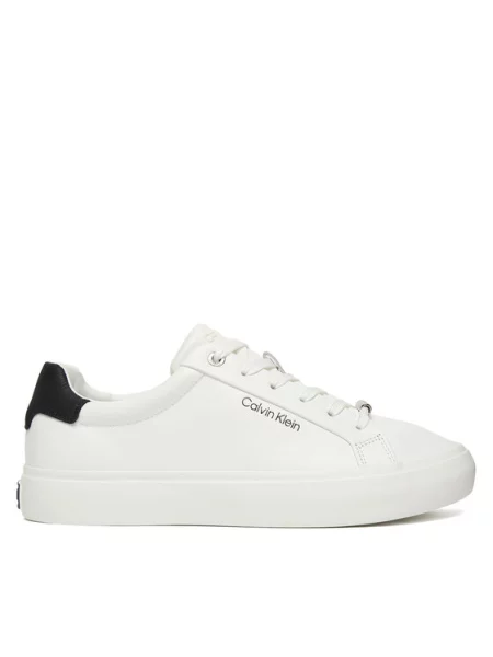 Calvin Klein Αθλητικά Vulc Lace Up Lth/Moire Bt λευκό