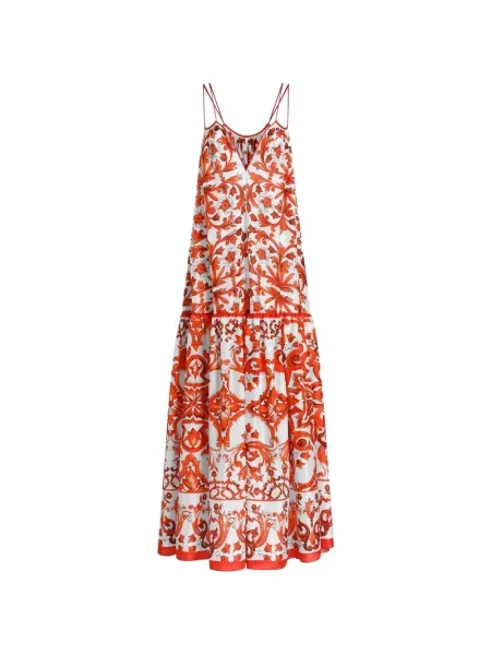 Lung rochie Dolce & Gabbana cu imagine alb