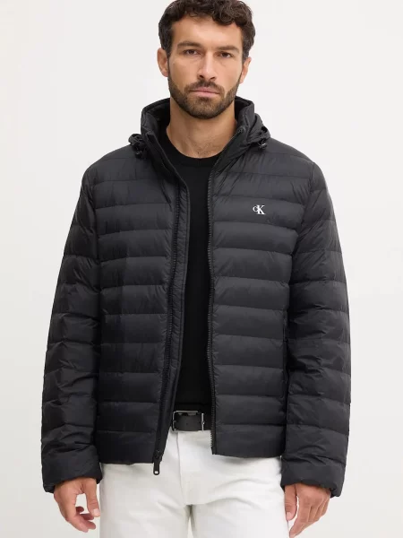 Calvin Klein Jeans Geacă de primăvară-toamnă negru