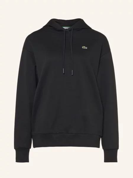 Lacoste Mikina S Kapucí černá