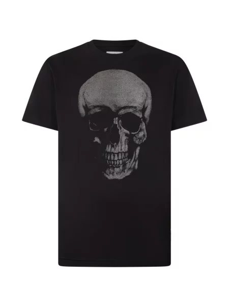 Tricou Philipp Plein cu decolteu rotund negru