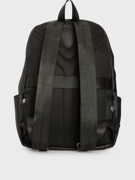 Кожаный рюкзак Guess черный