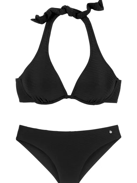 S.Oliver Costum de baie două piese negru