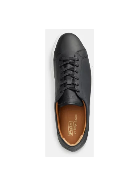 Sneakersy Polo Ralph Lauren skórzane czarne