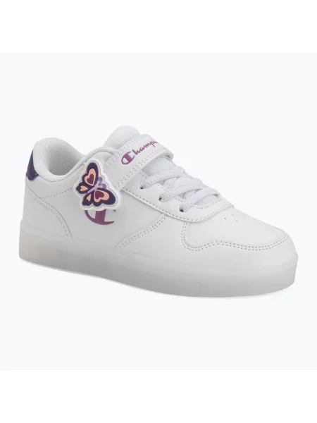 Încălțăminte pentru copii Champion GLW G PS Low Cut white/purple alb