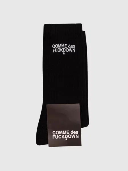 Шкарпетки з вишивкою логотипа Comme Des Fuckdown чорні