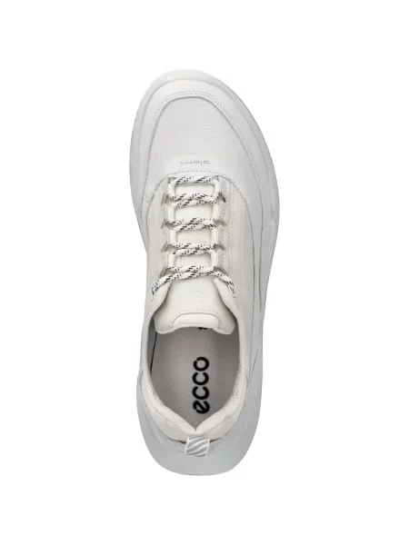 Sneakerși Ecco din piele alb