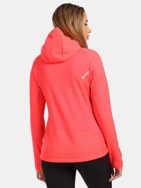 Bluza polarowa z kapturem Kilpi FRENSIS-W różowa