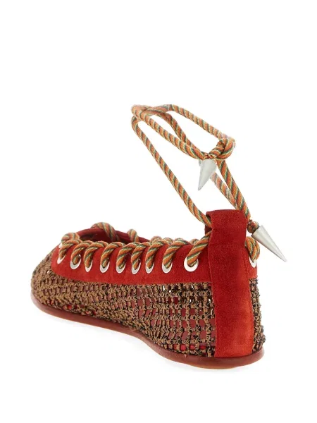 Baleríny Kiko Kostadinov s vázáním hnědé