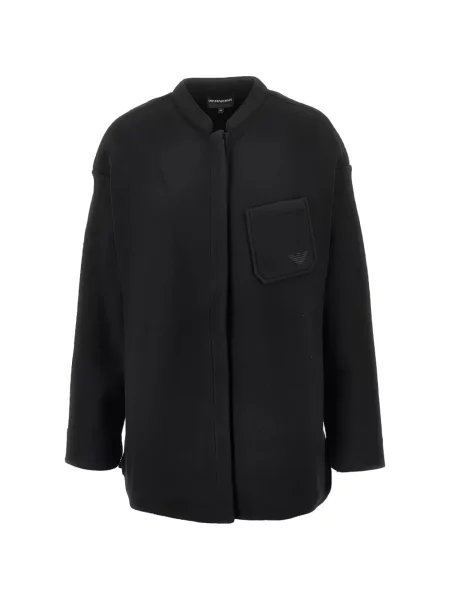 Geacă Emporio Armani cu broderie negru