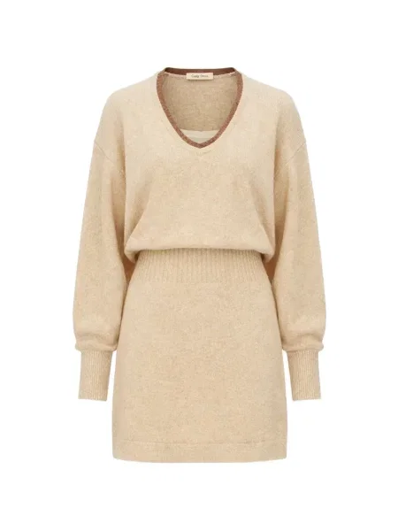 Długa sukienka maxi Alexis z dekoltem w serek garniturowa