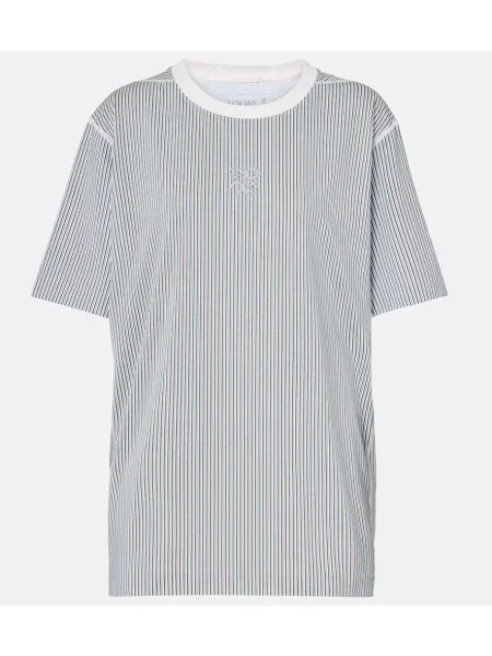 Tricou Loewe cu broderie cu dungi