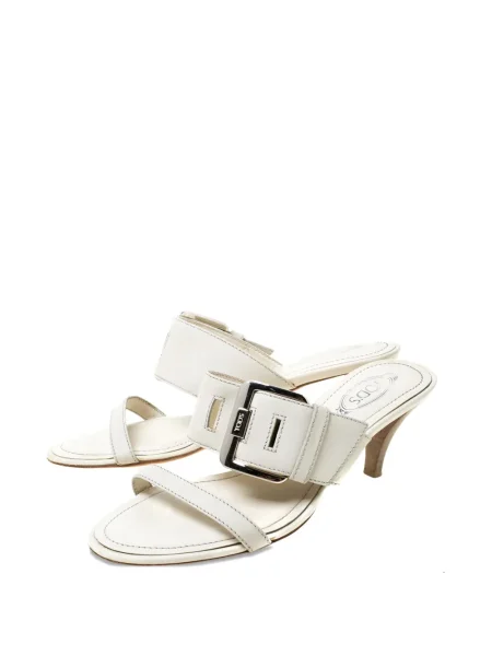 Sandale Tod's cu cataramă alb