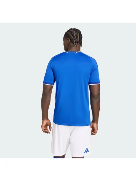 Koszulka Adidas z dżerseju niebieska