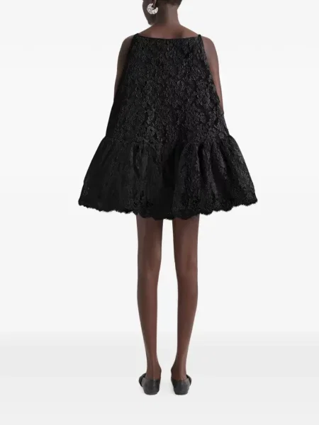 Rochie mini Givenchy cu volane din dantelă negru