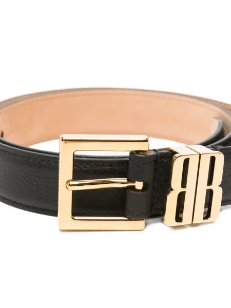 Cu centură curea Balenciaga din piele negru