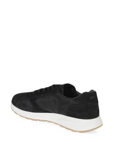 Sneakerși Prada din piele de căprioară negru