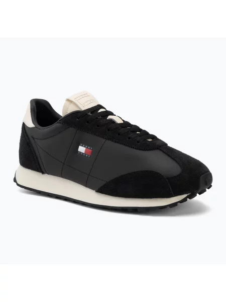 Buty Tommy Jeans Retro Runner Archive Mix black czarne
