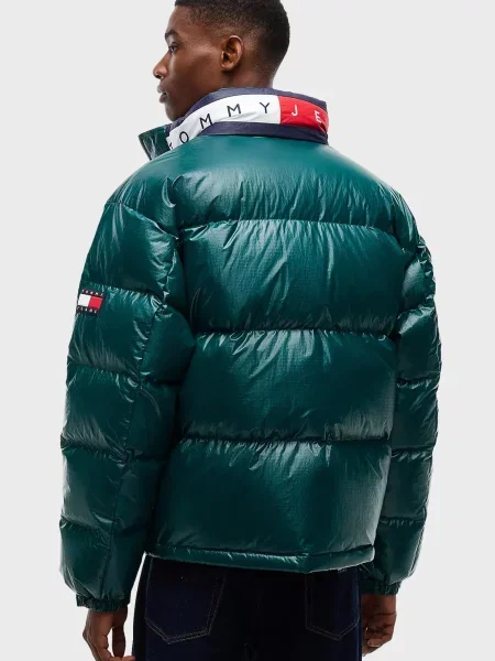 Джинсова куртка Tommy Jeans зелена