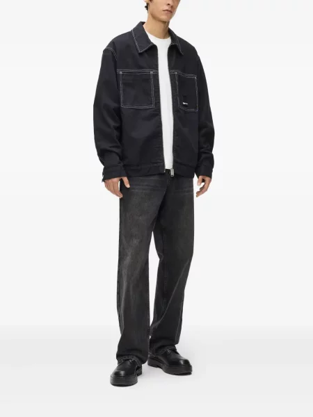 Geacă de blugi Karl Lagerfeld Jeans negru