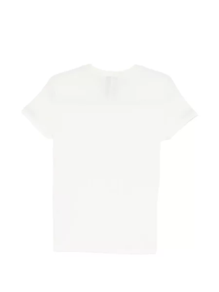 Scurt tricou Thom Krom cu decolteu rotund alb