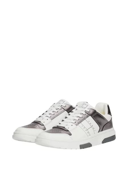 Sneakerși Tommy Hilfiger cu autograf alb