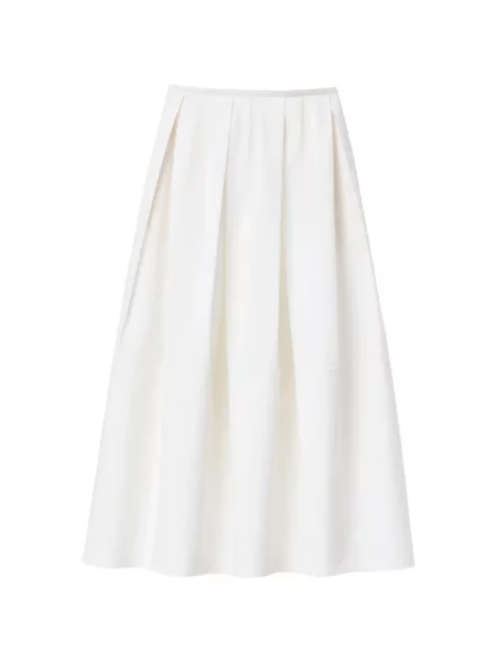 Spódnica plisowana Lafayette 148 biała