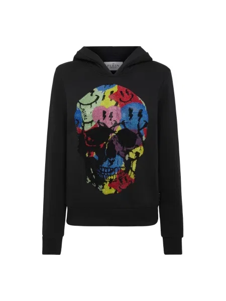 Bluza z kapturem Philipp Plein z kapturem czarna